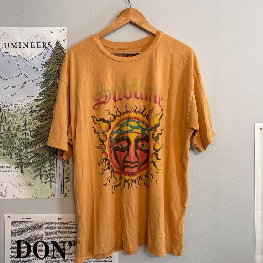 Sublime Sun Face Orange Graphic T-Shirt
